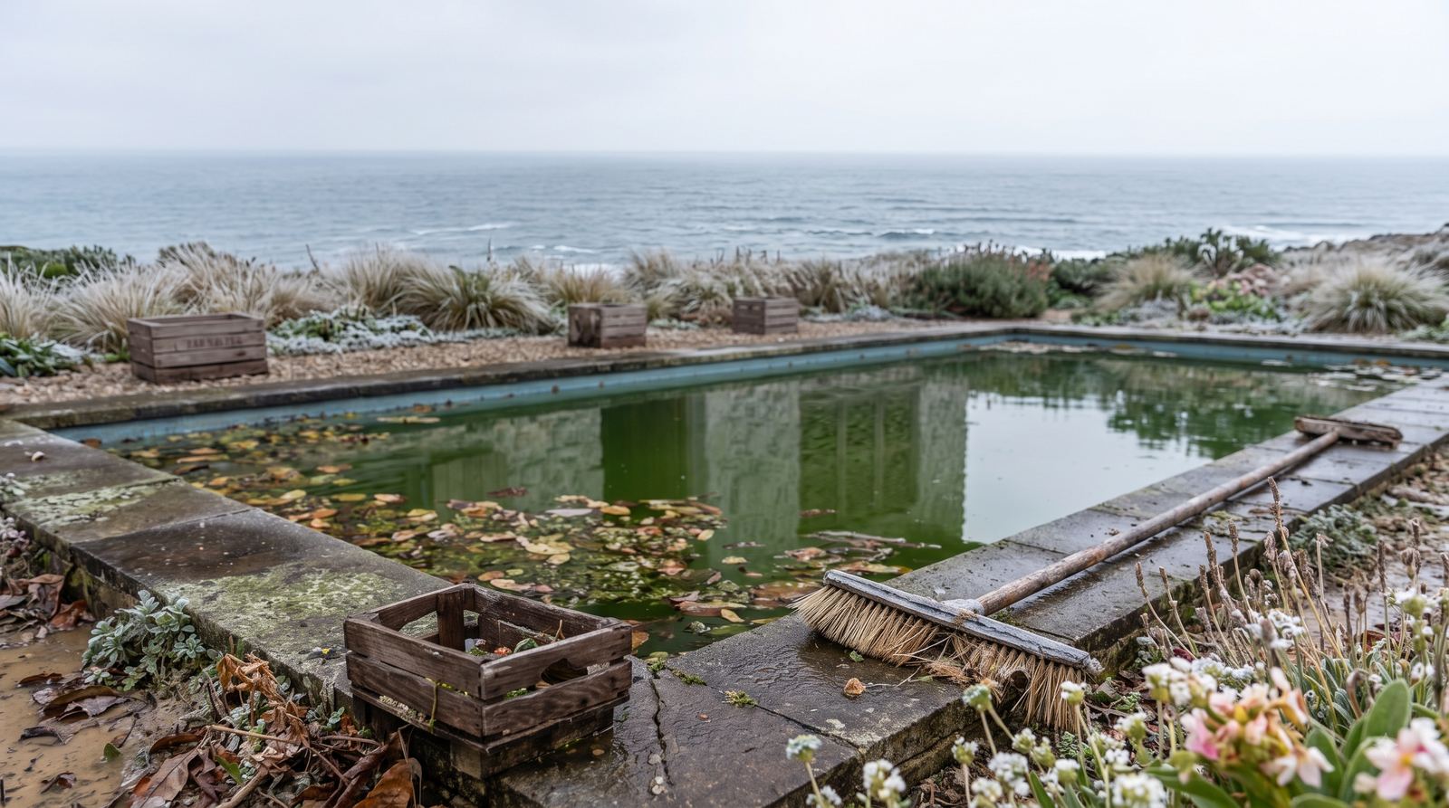 Piscina fechada no inverno? O erro que custa caro na primavera