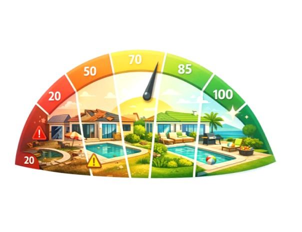Score de Conservação: o número que mostra o estado da sua casa de praia